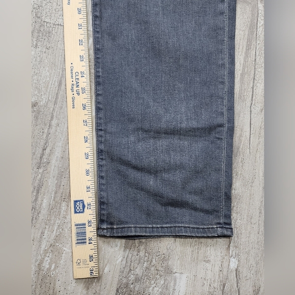 Hudson Blake Bronx Slim Straight Zip Fly Distressed Jeans Grey Men's Size 38 - Picture 6 of 9